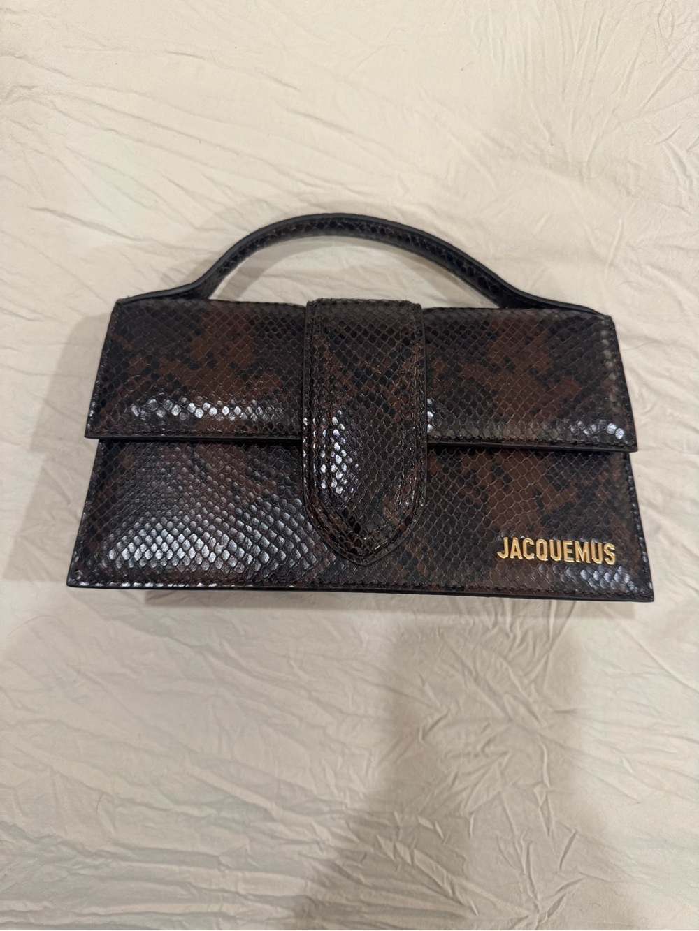 Jacquemus Le Grand Bambino Snakeskin Embossed